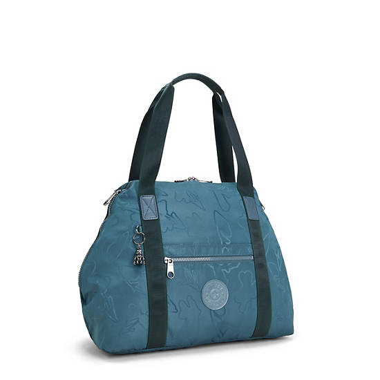 Kipling Art Medium Mote Tote Veske Marineblå Grå | NO 1450RV